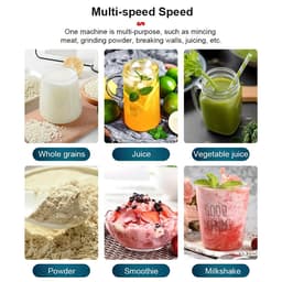 Blender-Foodprocessor-Twee-In-Eén -IJsblok Crusher Duurzame Krachtige Juicer Keuken -2000 Watt. — thumbnail 5
