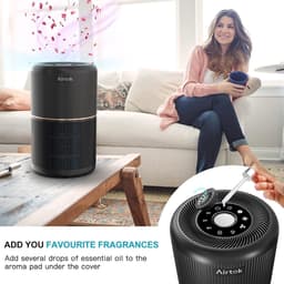 Luchtreiniger met HEPA Filter – Compacte Air Purifier – Voor Schone Lucht in Huis – Stil & Efficiënt – Geschikt voor Slaapkamer & Kantoor — thumbnail 3