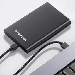 Mobiele Harde Schijf - Externe Opslag - Bestanden Opslaan - Supersnelle USB 3.0 - 500GB - Zwart — thumbnail 3