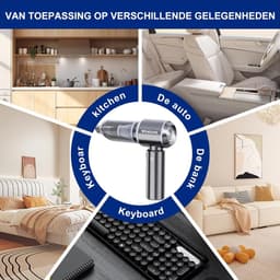 Draadloze Handstofzuiger Auto – 22000Pa Krachtige Zuigkracht – Accu Oplaadbaar – Compact & Lichtgewicht – Mini Stofzuiger met Blaasfunctie — thumbnail 2