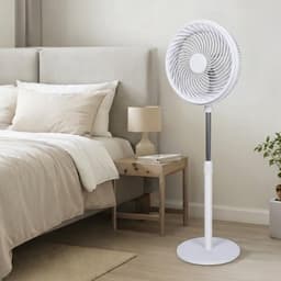 Staande Ventilator - Vloerkoeler - Luchtcirculatie Kamer - Automatische Oscillatie - Tot 108.5 cm - Wit — thumbnail 1