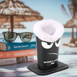 Moderne brillenhouder van fluweel en PU-leer, magnetische en beschermende standaard voor brillen en zonnebrillen, anti-kras en stofdicht — thumbnail 4