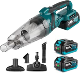 Yofidra Accu Steelstofzuiger - 10 kPa Steelstofzuiger - met 2x Accu’s - Kruimeldief - 0.75L Stofbak -Voor Huisdieren, Vloeren, Carpets, Auto — thumbnail 1