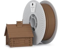 kexcelled Mat PLA Filament 1,75 mm +/- 0,03 mm, Macaron PLA Rol, 3D Printer Filament, Mat Oppervlak, 1 kg (2,2 lbs) Kartonnen Spoel, Lichtbruin