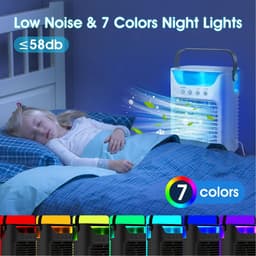 Draagbare Airconditioner met Koeling, Ventilator en Vochtige Mist – 4-in-1 voor Thuis en Kantoor — thumbnail 3