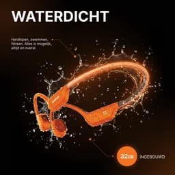 Audrax® Neon Pro - Sport oordopjes - Bone Conduction headphone - LED Lichtgevend - Sporthoofdtelefoon - Oortjes draadloos - Draadloze oordopjes - IPX8 Waterdicht - 32GB Interne geheugenkaart - Geschikt voor alle smartphones en smartwatches — thumbnail 3