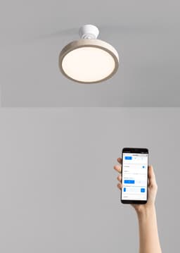 CREATE - Plafondventilator 40W stil met intrekbare bladen en LED-licht, verschillende maten - M - Met licht - WIFI - WIND CLEAR STUDIO — thumbnail 1