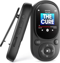 Gloovon® - MP3 Speler - Bluetooth 5.3 - Incl. Oordopjes en 64GB Opslagruimte - Ondersteuning tot 128 GB - USB - FM Radio - Zwart — thumbnail 1