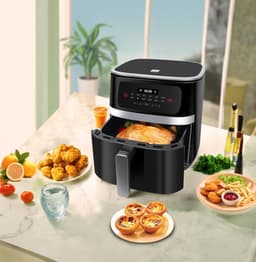Airfryer XXL - Heteluchtfriteuse Digitaal - Gezond Koken - Olievrije Technologie - 7 Liter Capaciteit - Zwart — thumbnail 5