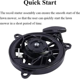 Trekstarter Grasmaaier - Startmotor Onderdeel - Motor Starten - Directe Vervanging - Diameter 13.8 cm - Zwart — thumbnail 3