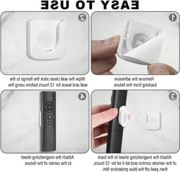 4-delige Magnetische Wandhouder voor Afstandsbediening met Sterke Bevestiging voor Thuis en Kantoor — thumbnail 2