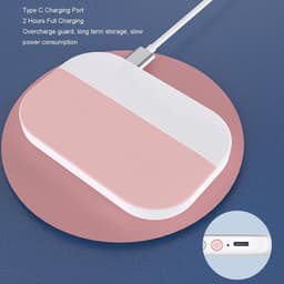 Slaapondersteunende speaker voor onder het kussen, draagbare slaapondersteunende speaker met beengeleiding en stereobas, draagbare Bluetooth-speaker met volumeregeling, geschikt voor zijslapers (roze). — thumbnail 5