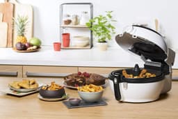 Olievrije Friteuse - Hetelucht Frituurpan - Gezond Koken - 9 Automatische Programma's - 1.2 kg Capaciteit - Zwart — thumbnail 3