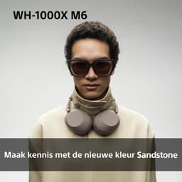Sony WH-1000XM6 - Draadloze koptelefoon met Noise Cancelling - Beige — thumbnail 12