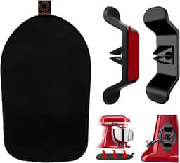 Keukenmachine Glijplank - Mixer Verplaatsen - Gemakkelijk Keukenwerk - Gladde Onderkant - 4.5-5Qt Mat - Zwart — thumbnail 1