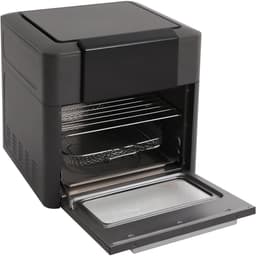 Elektrische heteluchtoven - Mini oven - Gezond koken - Intelligent led-touchscreen - 12 liter capaciteit - Grijs — thumbnail 5