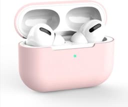 Hoesje geschikt voor Apple AirPods Pro - Siliconen case - AirPods cover - Protective case - Beschermhoes - Hoes oortjes - Softcase - Oplaadcase bescherming - Krasbestendig - Roze - 1 stuk - Jony — thumbnail 1