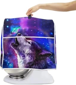 Mixerhoes Standaard - Keukenmachine Cover - Keuken Decoratie - Met Opbergvak - S-formaat - Wolf Galaxy Vlinder — thumbnail 5