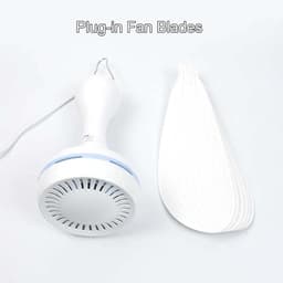 Zonneventilator met Snoer - Draagbare Ventilator - Buitenkoeling - Zonnepaneel Inbegrepen - 42 cm Diameter - Zwart — thumbnail 3