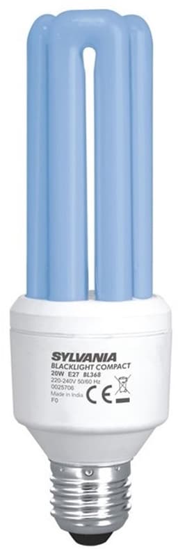 2 stuks | Sylvania Blacklight Compact 20W BL368 | UV-A Blacklight | Insectenlamp | E27 | Blacklight (BL) | 20 watt | 8.000 Branduren — thumbnail 4