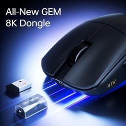 ATK F1 V2 Ultimate - Draadloze Gaming Muis - 39g Ultralight - PAW3950 Ultra Sensor - Dual 8K Polling - 2.4G/Wired - 250U Batterij - Zwart — thumbnail 3