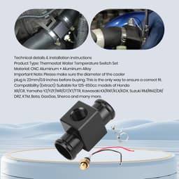 OmGoods - Dailygoody - Thermostaat Water Temperatuur Schakelaar - Koelvloeistof Sensor - Zwart - Fan Temp Sensor - Geschikt voor Motorfiets — thumbnail 5