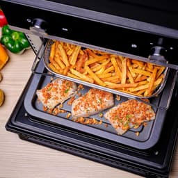 Luchtfriteuse Oven - Multifunctioneel Apparaat - Gezond Koken - Extra Crisp Technologie - 20 Liter - Zwart — thumbnail 2