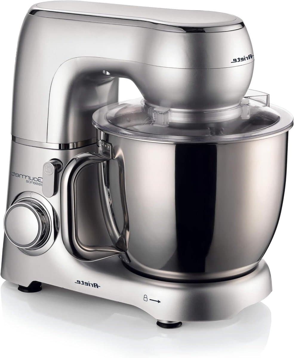 Planeetmenger - Keukenmachine Deegmachine - Zelf Bakken - Krachtige Motor - 5.2 liter - Zilver — afbeelding 1