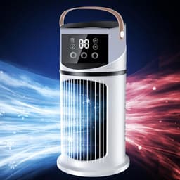 Draagbare Airco - Persoonlijke Koeler - Ruimte Koelen - Instelbare Mistfunctie - 640ml Tank - Wit — thumbnail 3