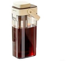 Koffiezetapparaat voor koud brouwen met een inhoud van 1000 ml en een verwijderbaar fijnmazig filter, geschikt voor ijsthee, vruchtenthee en zelfgemaakte koud gebrouwen koffie (koffiekleur).