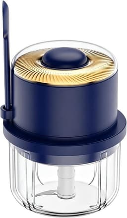 Elektrische Mini Chopper,Snelle Anti-Spat Keuken Gadgets - Mini Foodprocessor Uienhakker,Voor Gember, Vlees, Chili, Groente, Fruit, Puree Voor Thuis, Keuken, Appartement En BBQ — thumbnail 1