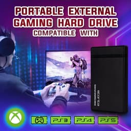 Externe Harde Schijf - Draagbare Opslag - Gegevens Back-uppen - Ultradun Ontwerp - 2TB Capaciteit - Zwart — thumbnail 3