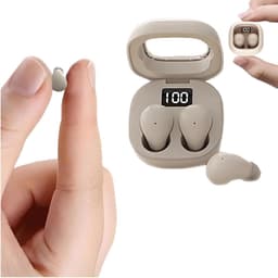 carmdering - Mini In Ear Kopfhörer - Draadloze Slaap Oordopjes - Bluetooth Headset - Fysieke Ruisonderdrukking - Zacht Siliconen - Ultra Lichtgewicht Design - Comfortabel Voor Zijslapers -Wit- 1 Set — thumbnail 1