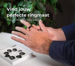 NOLATR Vue, Slimme Ring met Stappenteller, Activiteitstracker & Hartslagmeter – met Touch functie - Zonder Abonnement & Nederlandse App – Zwart – Maat 7 — thumbnail 2