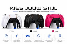 PlayCool PS5 DualSense en DualSense Edge Controller Oplaadstation — thumbnail 3