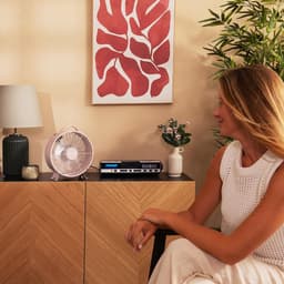 Tafelventilator Cecotec 25W – Retro Roze Bureauventilator – 8 Inch – 2 Snelheden – Stabiele Voet — thumbnail 5