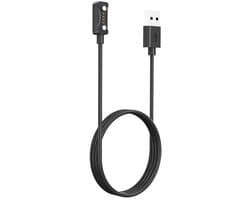 DrPhone Magnetische Oplaadkabel USB Smartwatch – Compatibel met Polar Vantage V3 / V2 / Vantage M3 / Pacer Pro – 1 Meter – Zwart