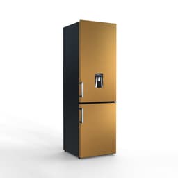 NUNKI LARGEH2O-FBRZ / Combi Bottom Koelkast, E klasse, 268l, Waterdispenser, Brushed Bronze - Texture (FRONT only) — thumbnail 4