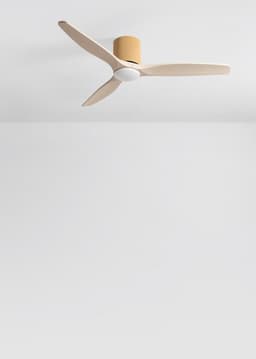 CREATE - Stille plafondventilator 100% hout 40W (Ø132cm) - Met licht LED - Afstandsbediening - 6 snelheden - Programmeerbaar - WIND CALM CUSTOM WOVEN — thumbnail 2