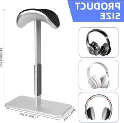 Hoofdtelefoonstandaard met slaapmodus voor AirPods Max, moderne headsethouder met antislipbasis, ideaal voor gamers en als cadeau voor audiofreaks en gamingkamers — thumbnail 5