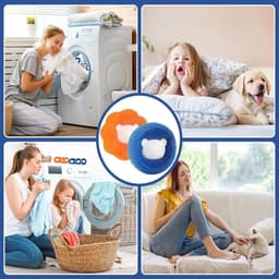 12 Pcs Lint Balls - Washing Machine Pet Hair Remover - Lint Ball voor het Verwijderen van Dierenharen en Lint in de Wasmachine — thumbnail 4
