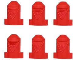 Siliconen Sokken Set - Hotend Covers - 3D Printer Onderhoud - Hoge Temperatuur Bestendig - 6 Stuks - Rood