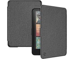 Beschermhoes Kindle Paperwhite - E-reader Cover - Lezen Onderweg - Automatisch Wakker/Slaap - 7 inch - Grijs