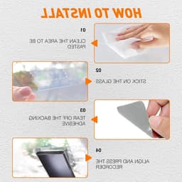 24 Stuks Zelfklevende Pads en Folies voor Dashcam, 12x 5x3cm + 12x 8x8cm Antistatisch, Extra Sterke Hechting voor Betrouwbare Bevestiging — thumbnail 3