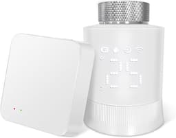 Slimme Thermostaat - Radiatorknop Temperatuurregelaar - Energie Besparen - Open Raam Detectie - Ø 54 x 75 mm - Wit — thumbnail 1