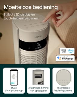 Duux Elevate Smart – Stille Torenventilator met Ionisator – 26 Snelheden & Slaapmodus - Greige — thumbnail 5