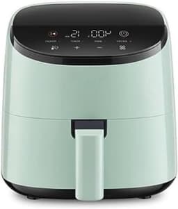Slimme Heteluchtfriteuse - Mini Oven - Gezond Koken - Geluidsarme Werking - 4-in-1 - Groen — thumbnail 1