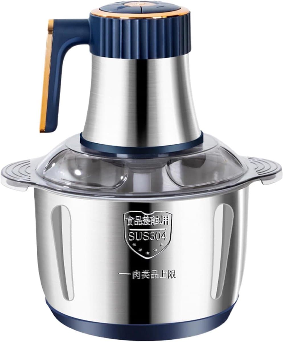 Elektrische Keukenmachine - Voedselverwerker Mixer - Maaltijden Bereiden - Roestvrijstalen Kom - 5 Liter Capaciteit - Zilver — afbeelding 1
