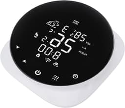 Slimme Vloerverwarming Thermostaat - Afstandsbediening Temperatuurregelaar - Comfort Verhoging - Smartphone Bediening - Compact Ontwerp - Wit — thumbnail 1