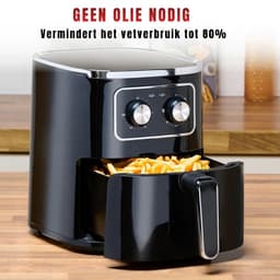 YOR® Heteluchtoven - Oven - Airfryer Oven - Zwart - 27cm x 33cm x 30cm — thumbnail 9
